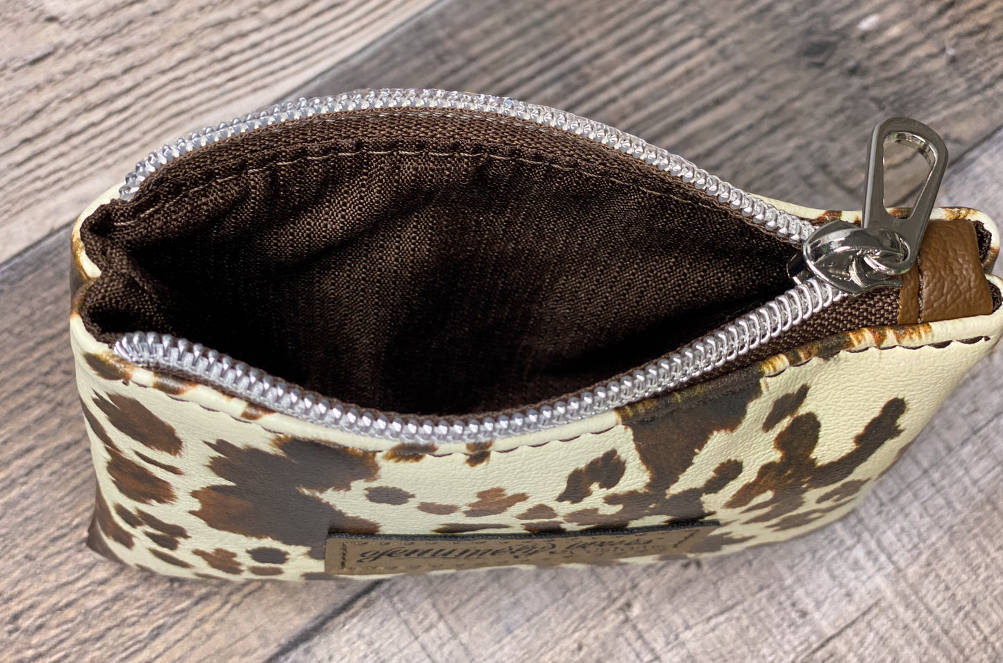 Cow Print Mini Pouch