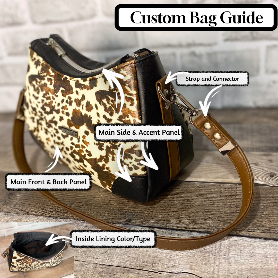 Annabelle Cow Print Shoulder  Bag