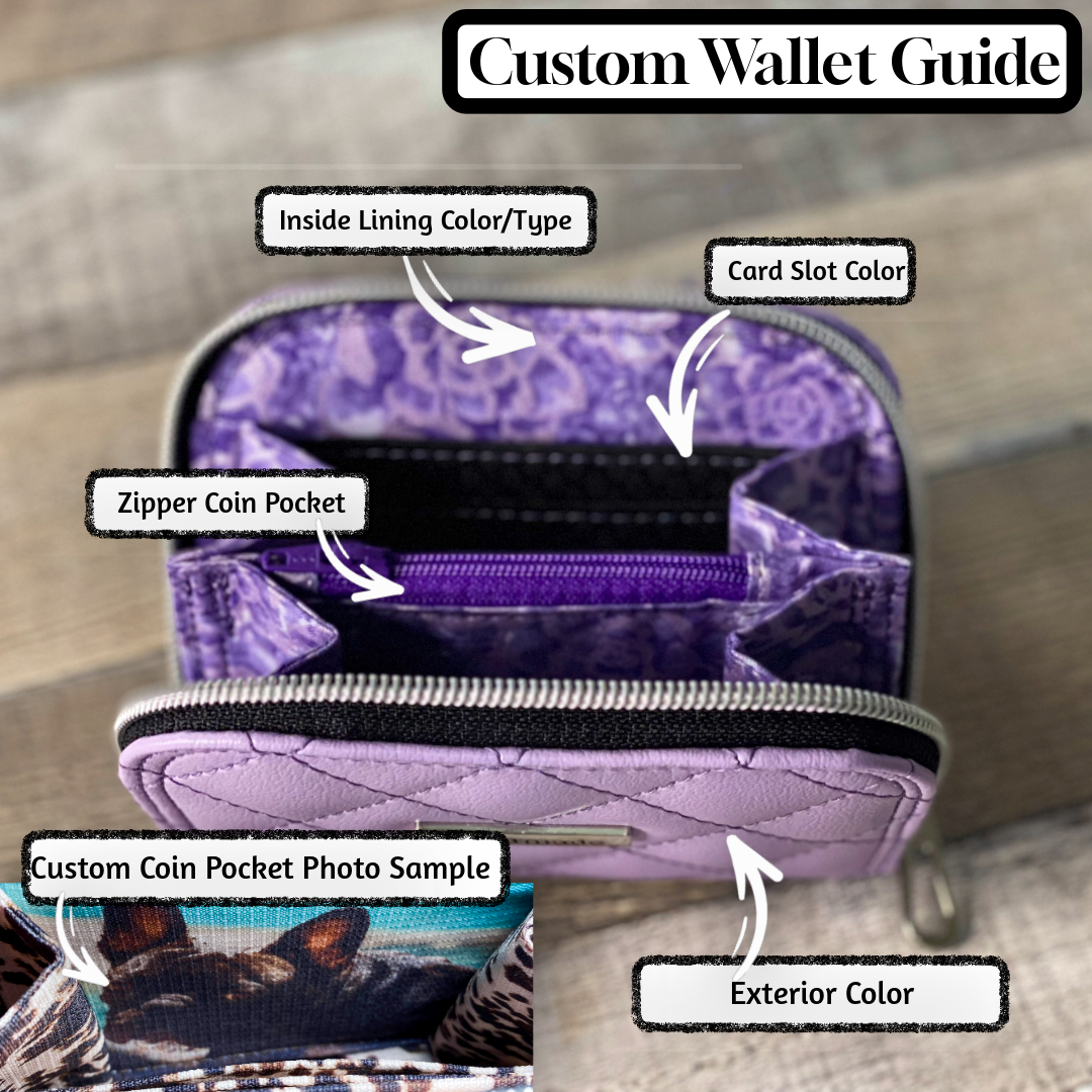 Mini Classic Zip Wallet - Lilac Quilted