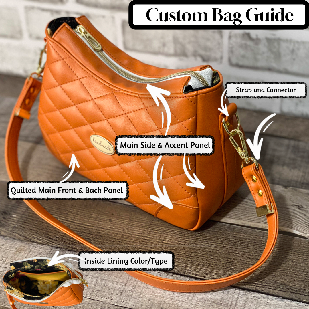 Annabelle Bag - Quilted Orange