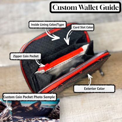 Mini Classic Zip Wallet - Black Quilted